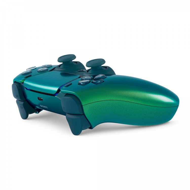 دسته PS5 - سبز آبی کروم