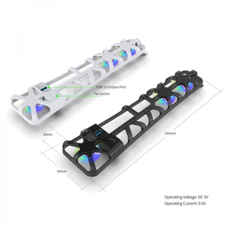 فن Dobe RGB مخصوص PS5 اسلیم