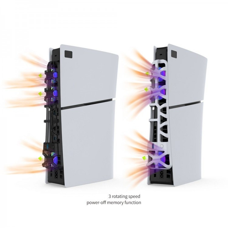 فن Dobe RGB مخصوص PS5 اسلیم