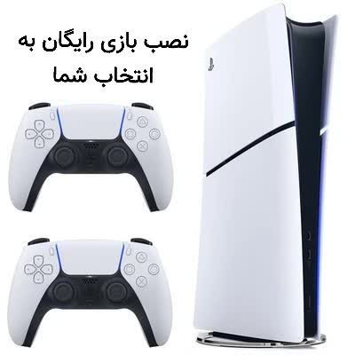 Ps5 slim digital  | کپی خور دو دسته استوک